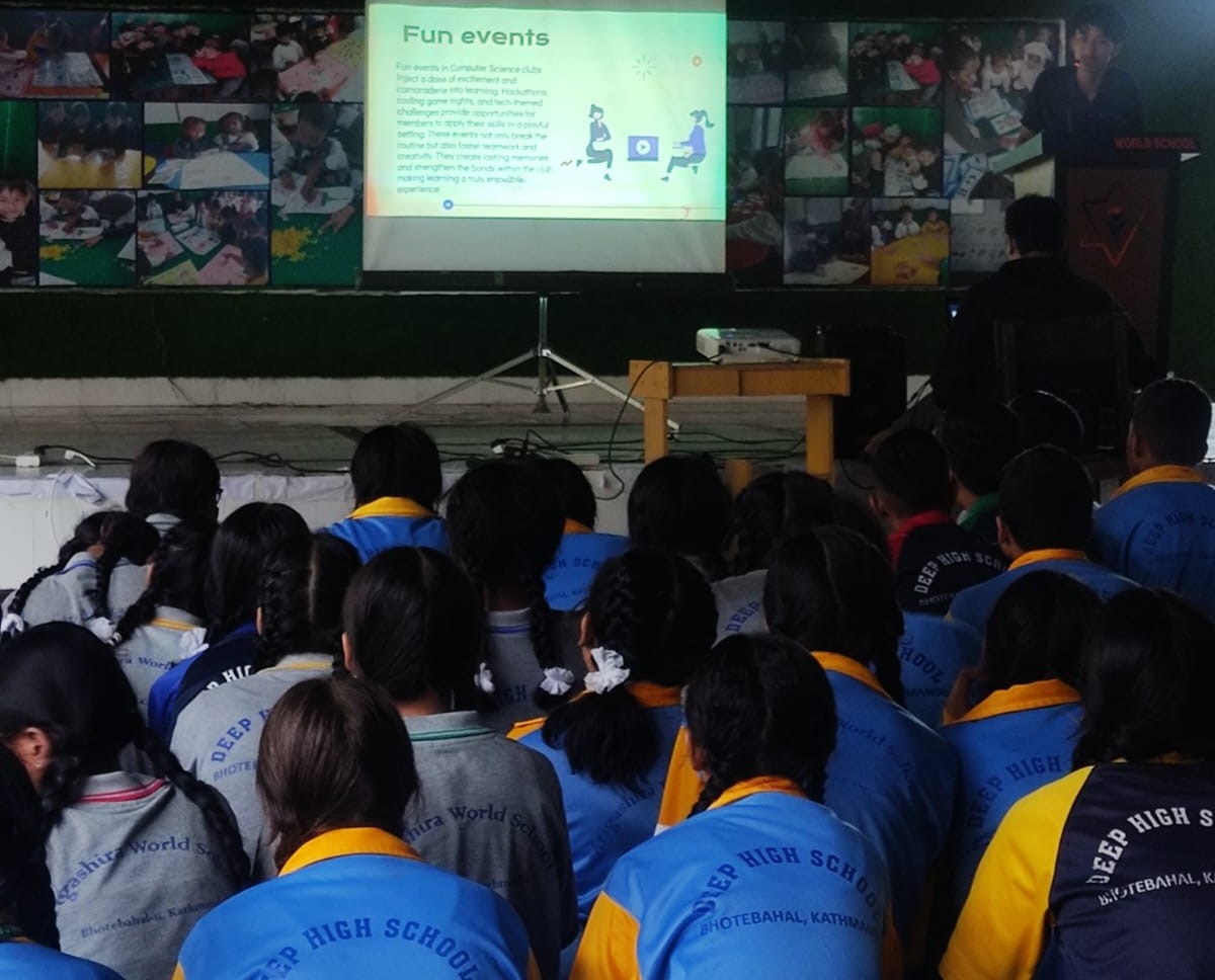 Computer Science Seminar at Deep Boarding High School, Kathmandu